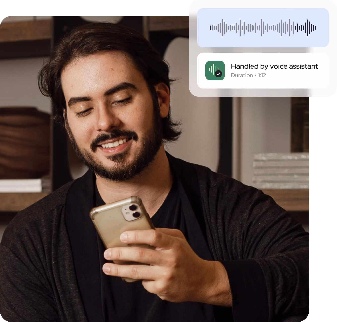 AI Voice Assistant handling a customer call