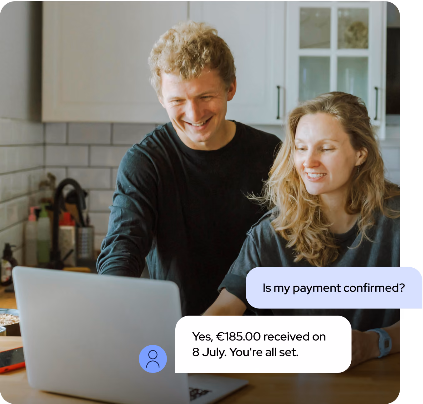 AI Chat Assistant resolving an invoice conversation