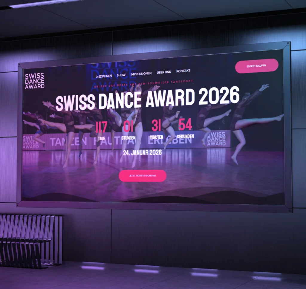 Swiss Dance Award Full-Service Launch & Web-Experience - Kunde von AD Promotion