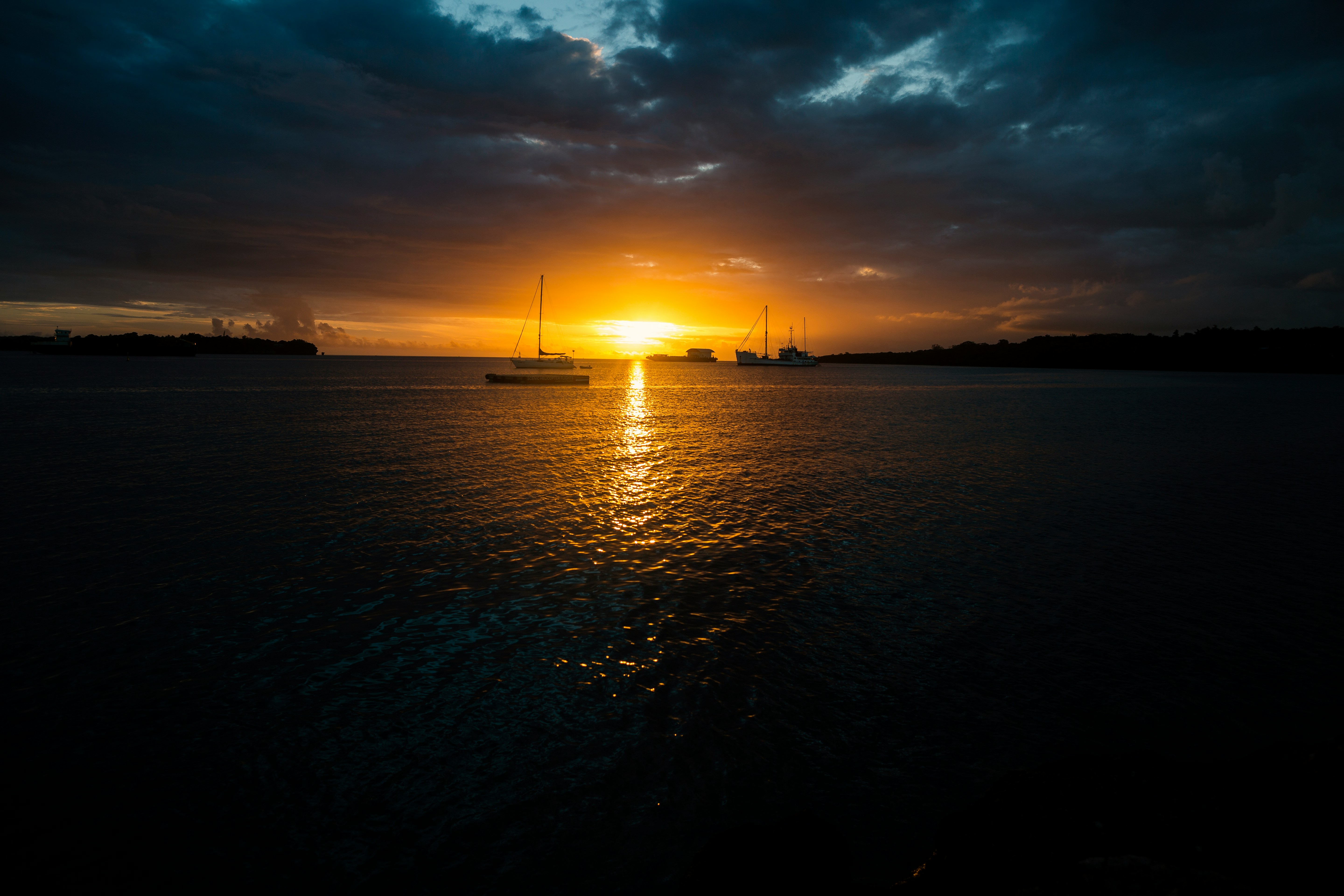 Vila Bay at sunset, Vanuatu