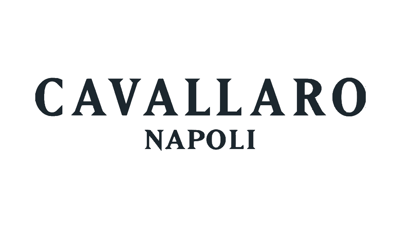 Cavallaro Napoli brand logo text in black serif font on transparent background.
