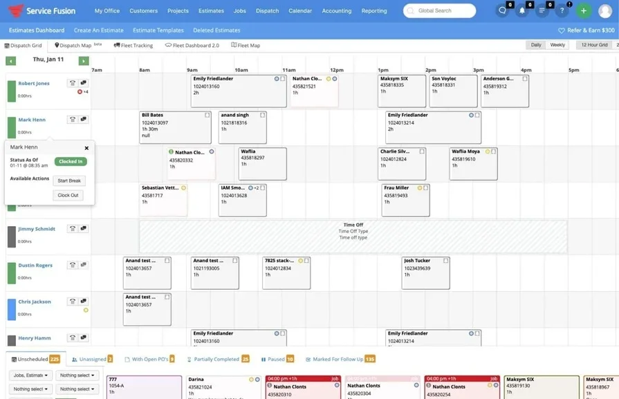Service Fusion software