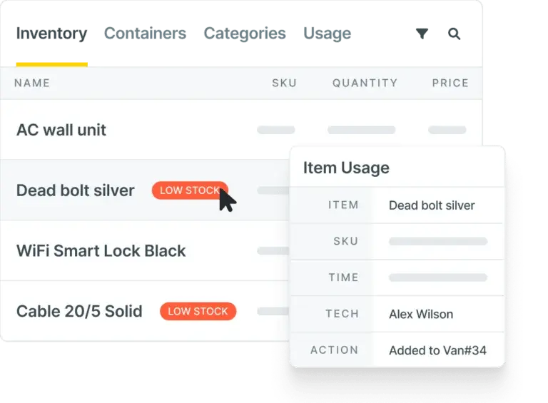 Workiz inventory management software