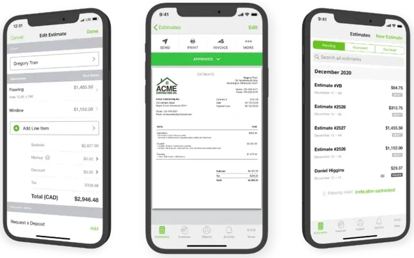 Joist estimate software