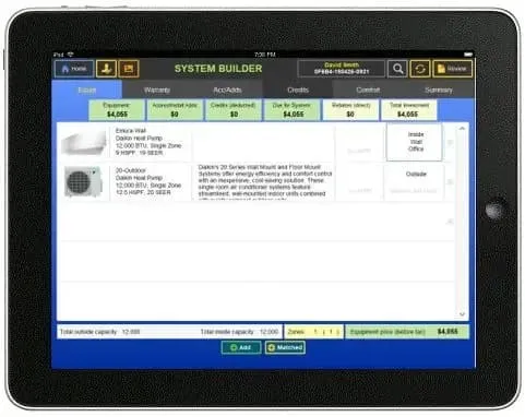 Pro Comfort Advisor software