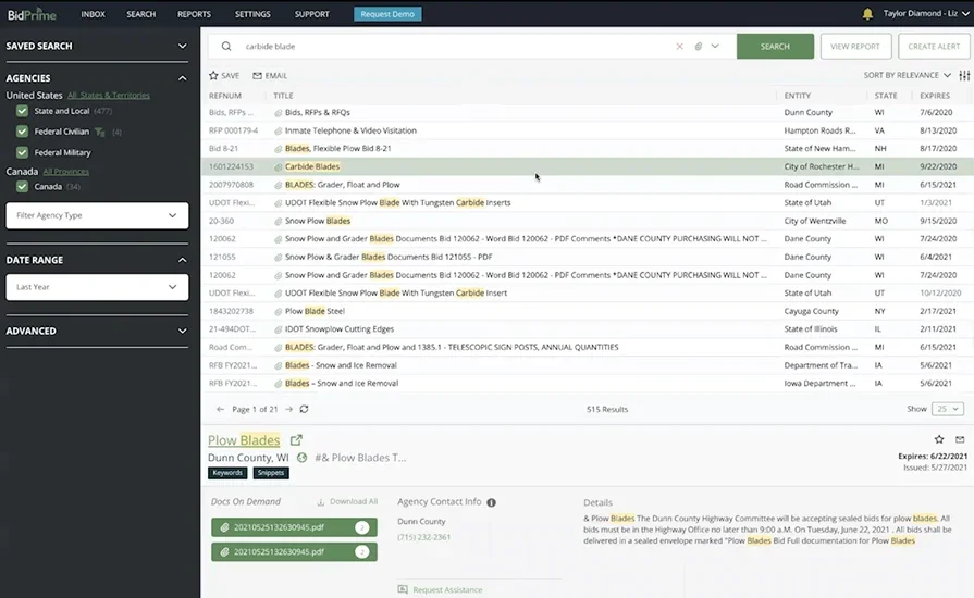 BidPrime software