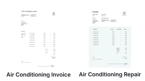 Agiled invoice template