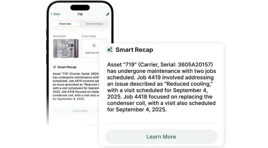 BuildOps Asset tracking smart recap
