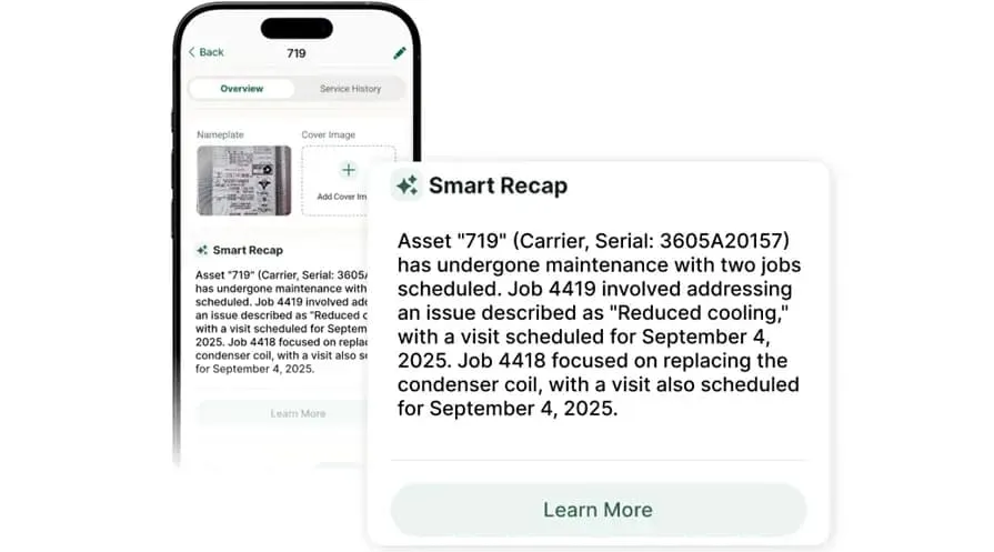 BuildOps Asset tracking smart recap