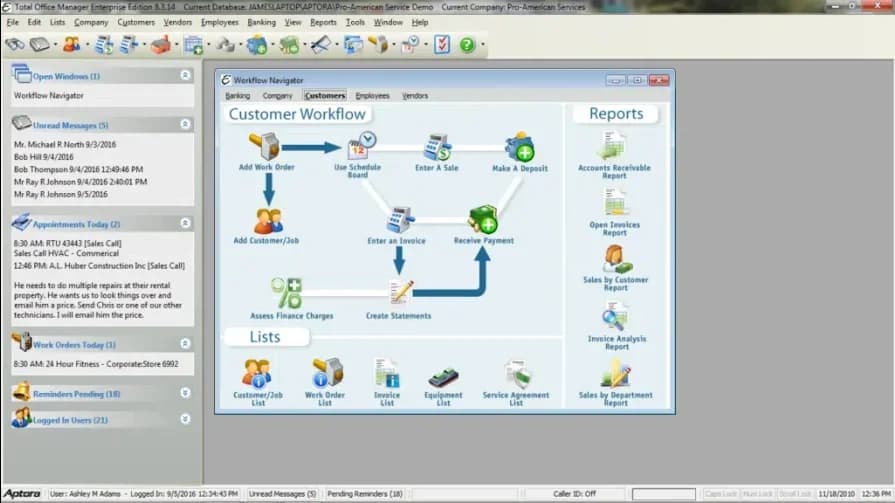 Aptora software