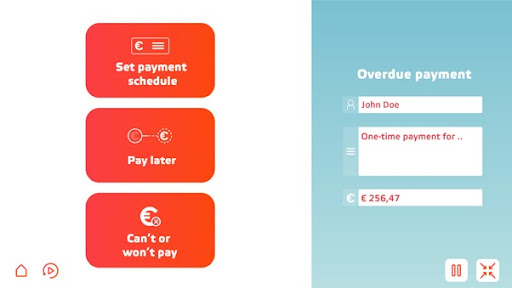 Customer checkout page, if payment in installments is selected