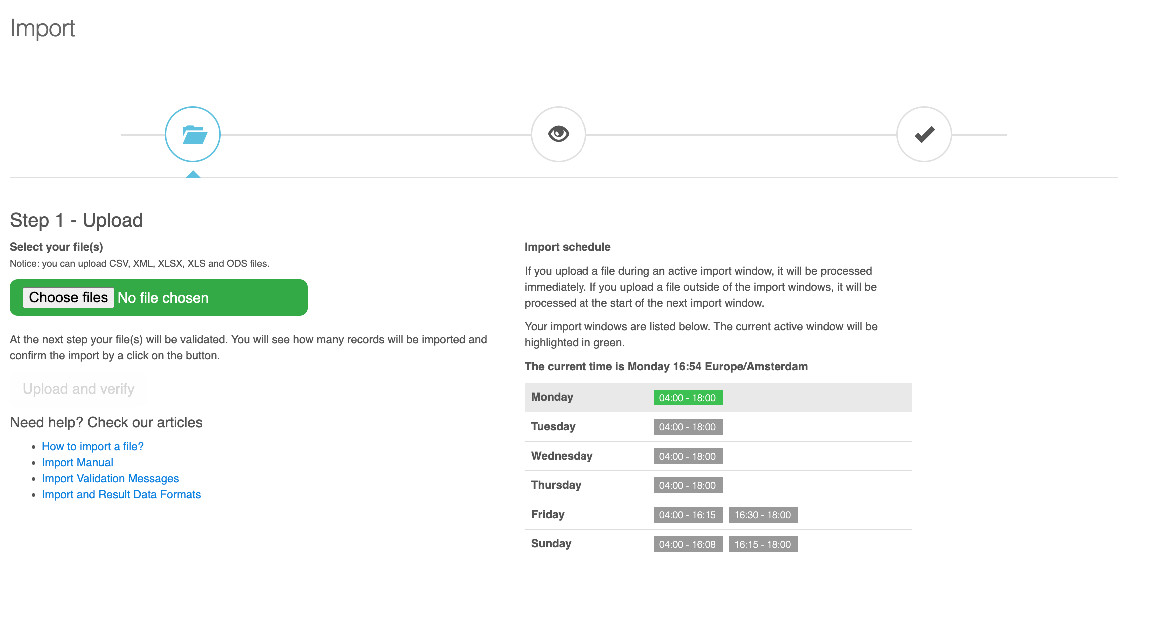 Updates For Import Flow