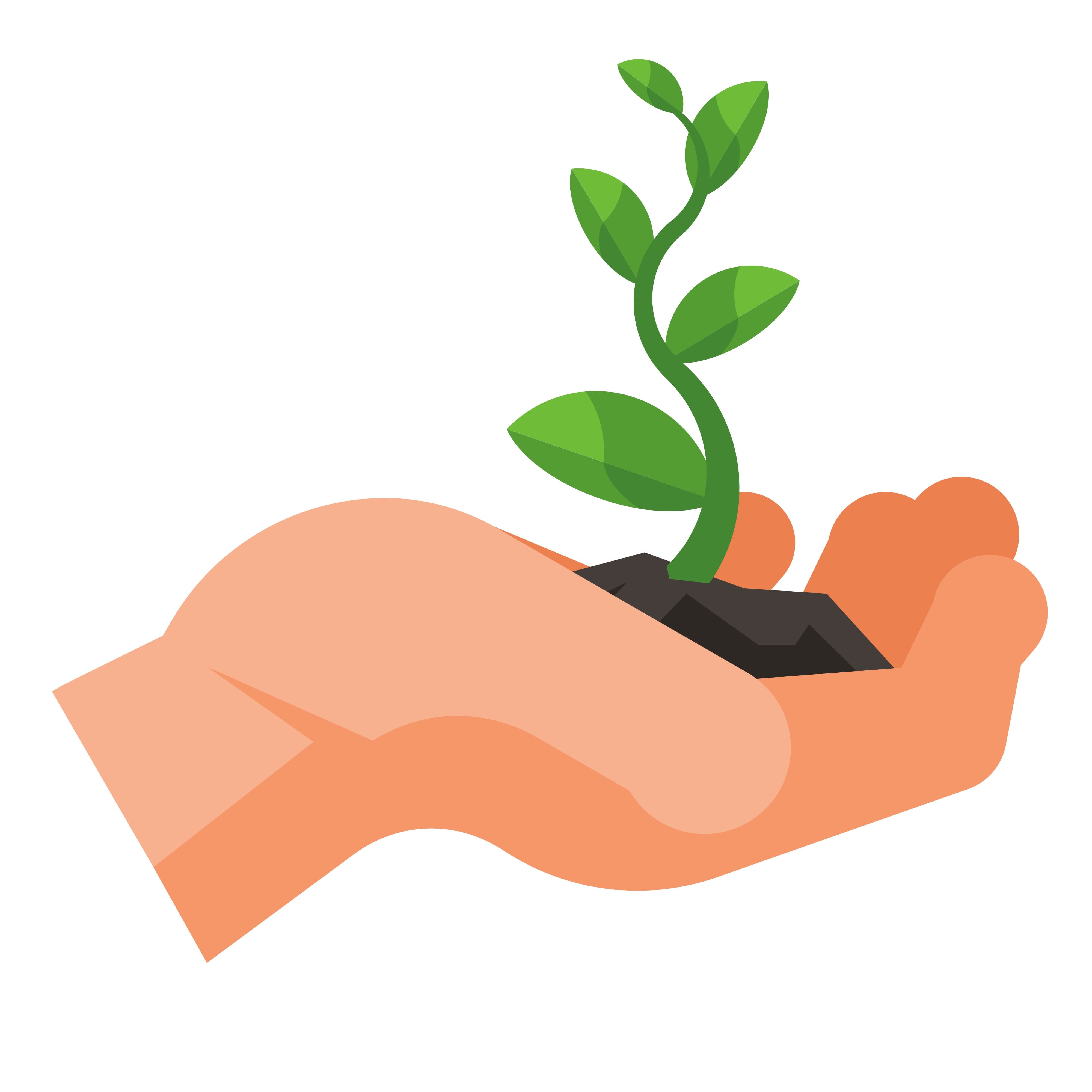 image of hands typing on a laptop with scientific data