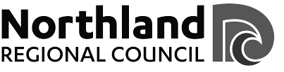 Northland Regional Council logo with stylized wave design.