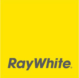 Ray White logo with black text on a yellow background.