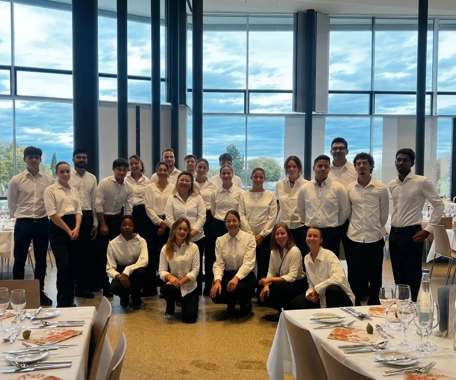 eventas team of 20 service staff and 5 team leaders at the Linde GmbH long-service ceremony in Pullach