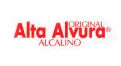 Logotipo da marca Alta Alvura Alcalino em texto vermelho.