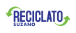 Logotipo da Reciclato com design em azul, verde e cinza.