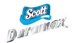 Scott and Duramax hygiene brand logos combined.
