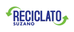 Logotipo da marca Reciclato com folhas verdes estilizadas.