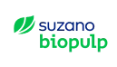 Logotipo da �ڰ������� Biopulp com folha verde estilizada ao lado do texto.