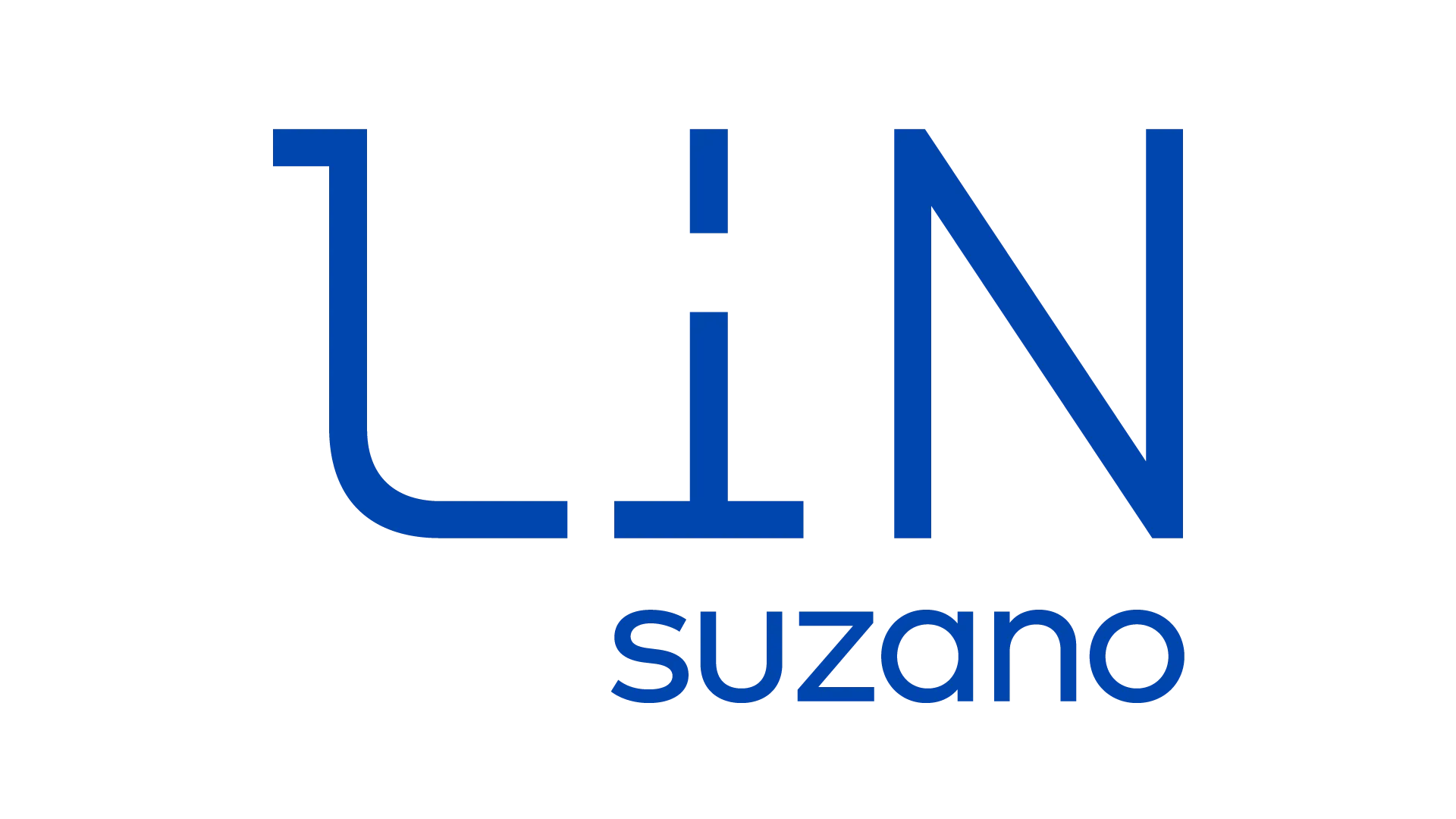 Logo da marca LIN �ڰ������� em letras azuis.