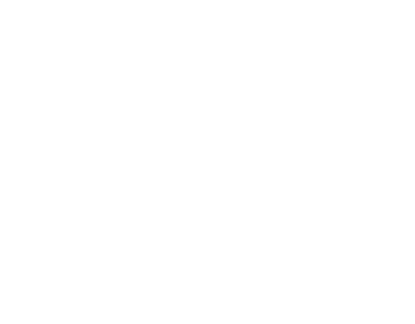 Ícone branco circular com uma abertura na parte inferior em fundo preto.