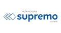 Logotipo da Supremo Alta Alvura com setas apontando para a palavra 'supremo'.