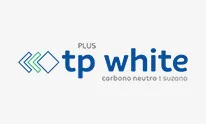 Logotipo da Plus TP White com texto 'carbono neutro e suzano'.