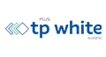 Logotipo da TP White com as palavras 'Plus tp white by brand'.