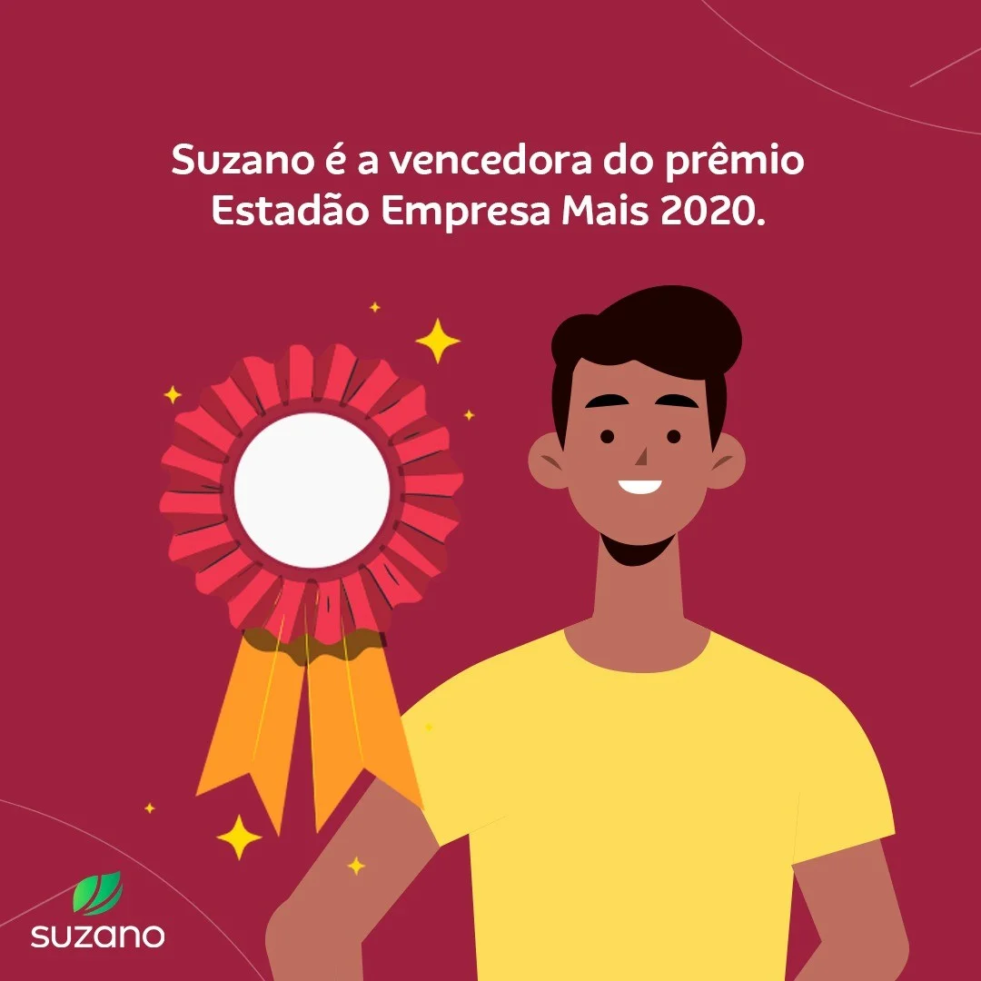 Suzano conquista primeiro lugar em duas categorias noranking Estadão Empresas Mais 2020