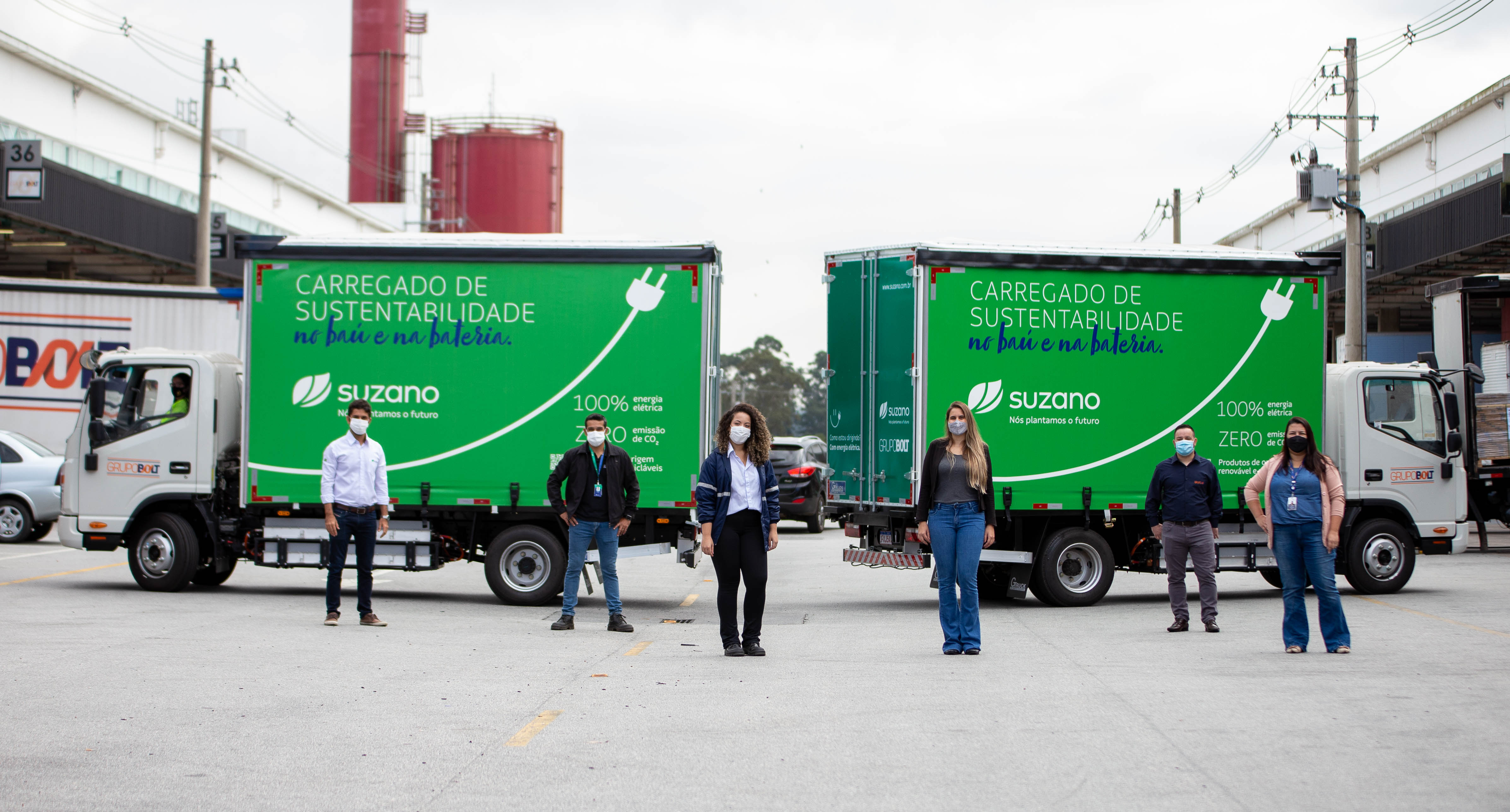 Suzano inicia operação com caminhões elétricos em São Paulo