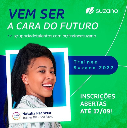 Suzano inicia inscrições para o Programa de Trainee 2022