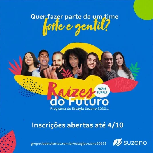 Suzano abre inscrições para o Programa de Estágio 2022