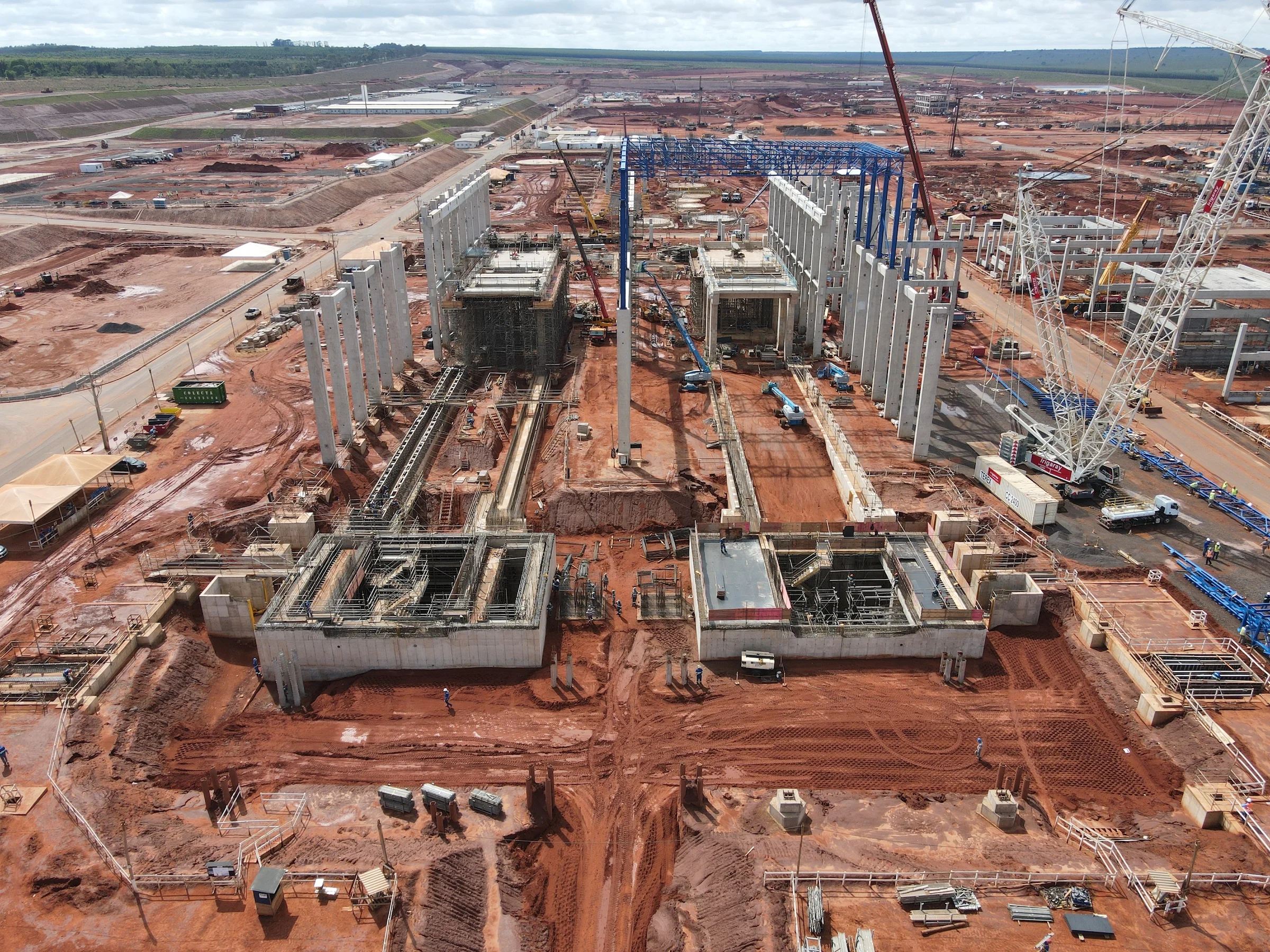 Suzano compartilha em vídeo avanços nas obras da sua nova fábrica em Ribas do Rio Pardo (MS) em novembro de 2022