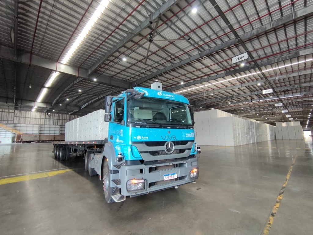 Suzano inova e realiza testes com caminhão autônomo em sua operação no Porto do Itaqui (MA)