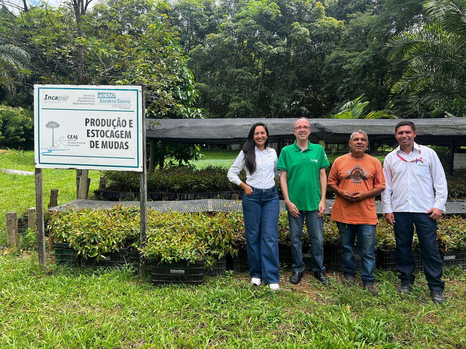 Suzano doa 500 mil mudas de eucalipto ao Cedagro-Incaper e amplia atuação ambiental no Espírito Santo