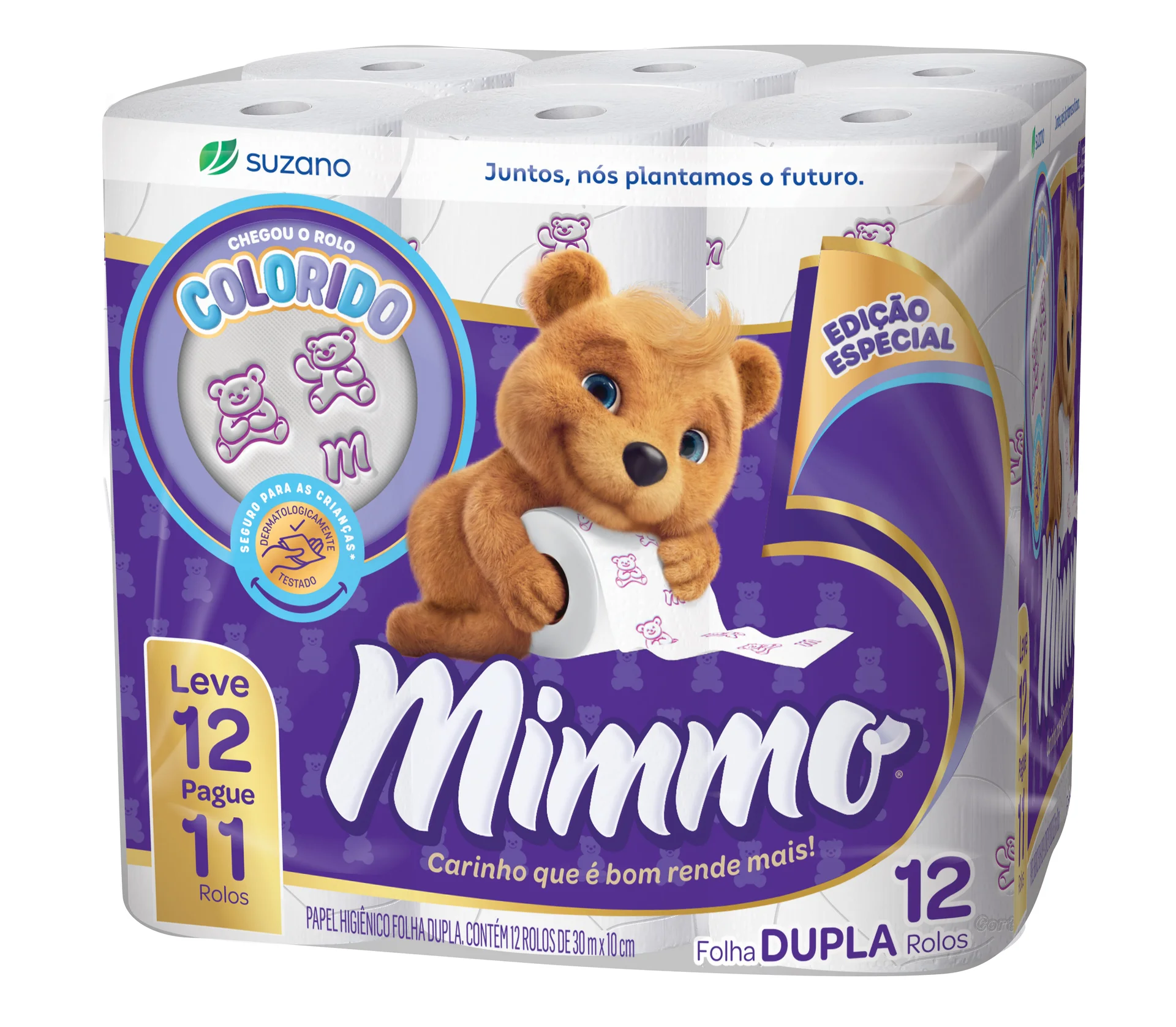 Mimmo inova na categoria e lança primeiro papel higiênico com desenhos coloridos do Brasil