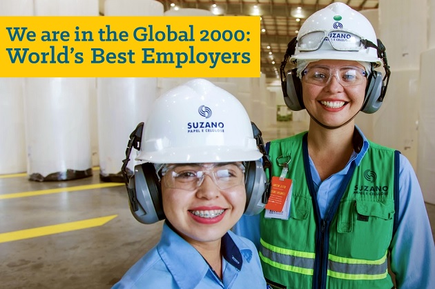 Suzano Pulp and Paper elected by Forbes as one of the world’s best employers