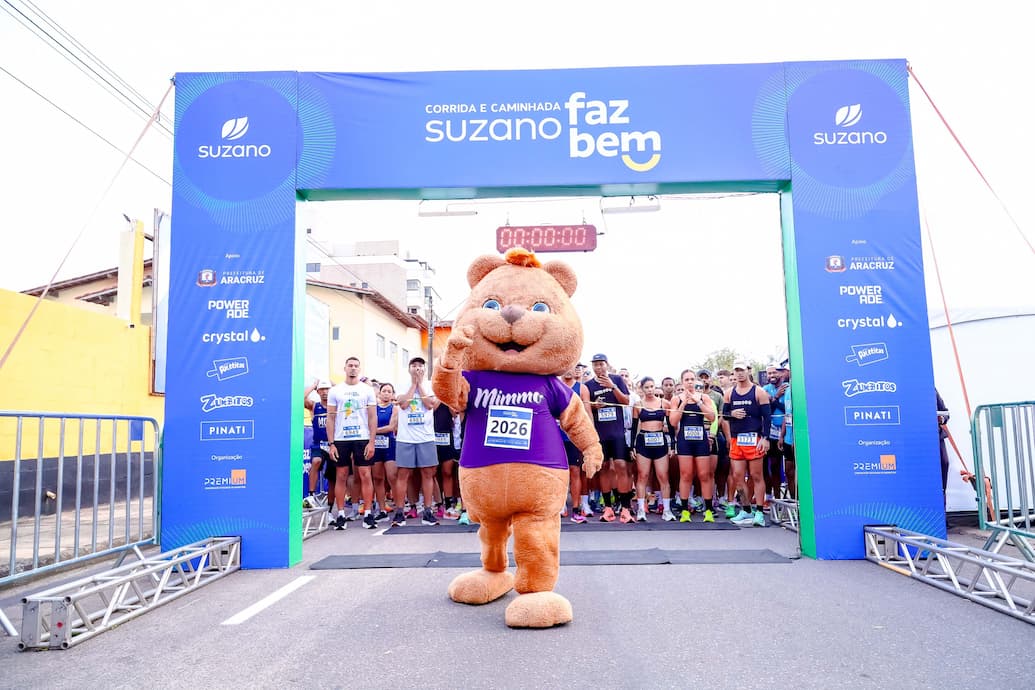 700 pessoas participaram da Corrida e Caminhada Suzano Faz Bem em Aracruz