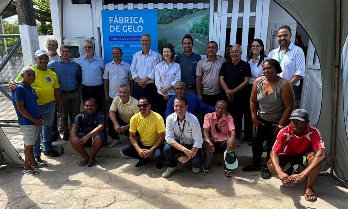 Fábrica de Gelo é inaugurada em Mucuri e fortalece atividade pesqueira local