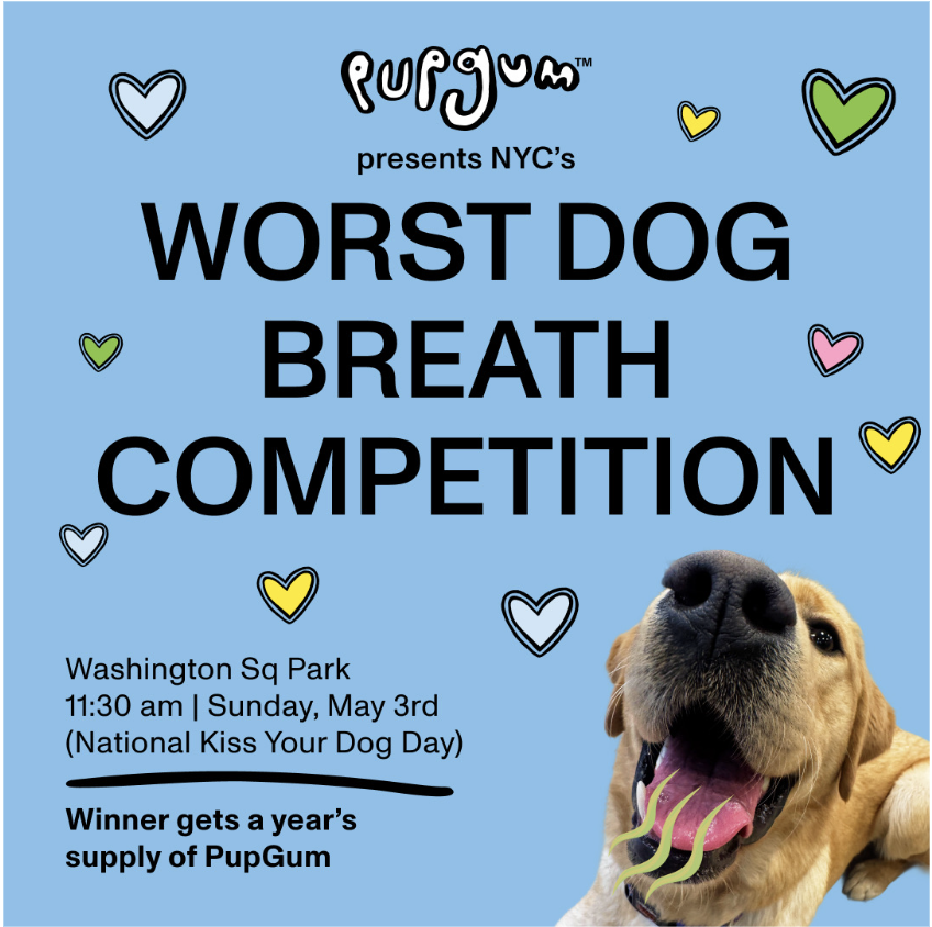 Pupgum Worst Dog Breath Contest