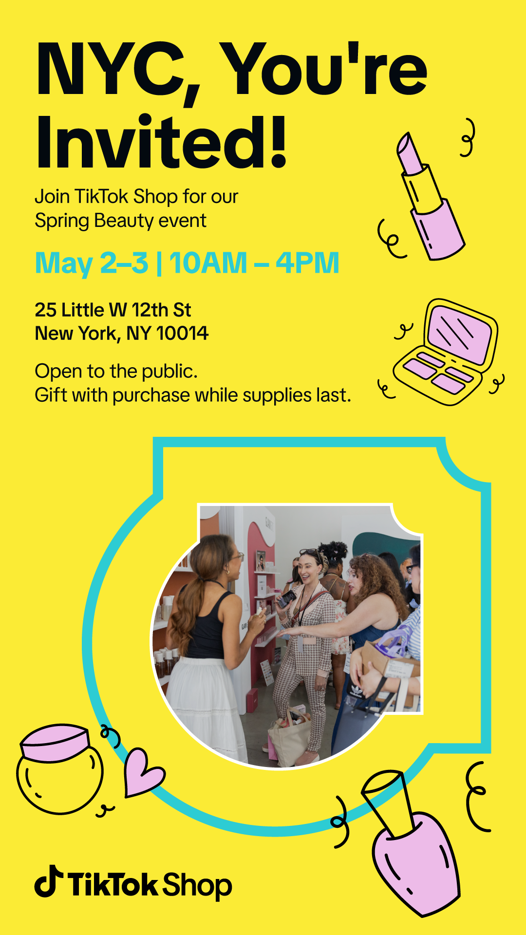 TikTok Shop Beauty Besties Pop-Up