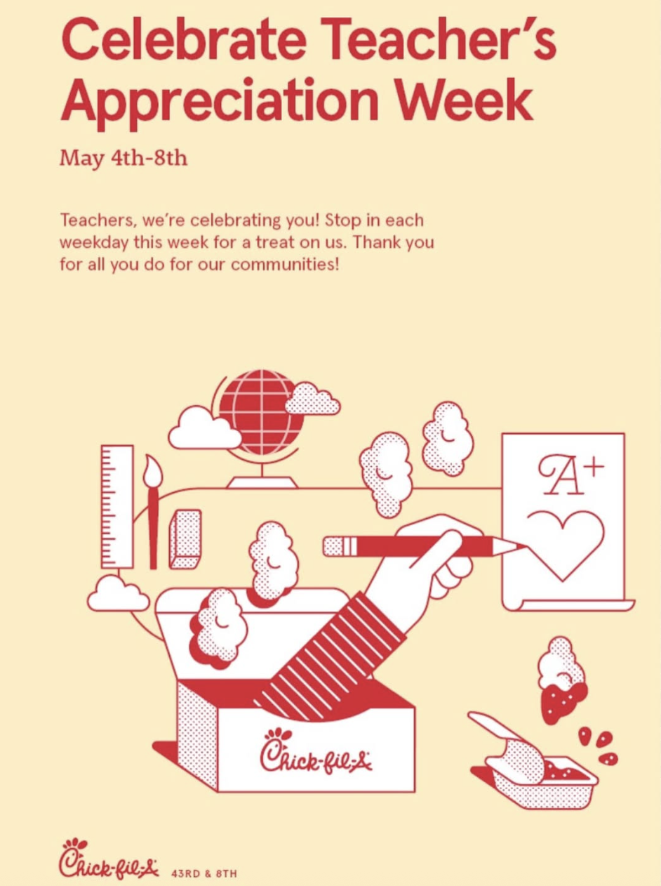 Chick-fil-A Times Square Teachers Appreciation Week