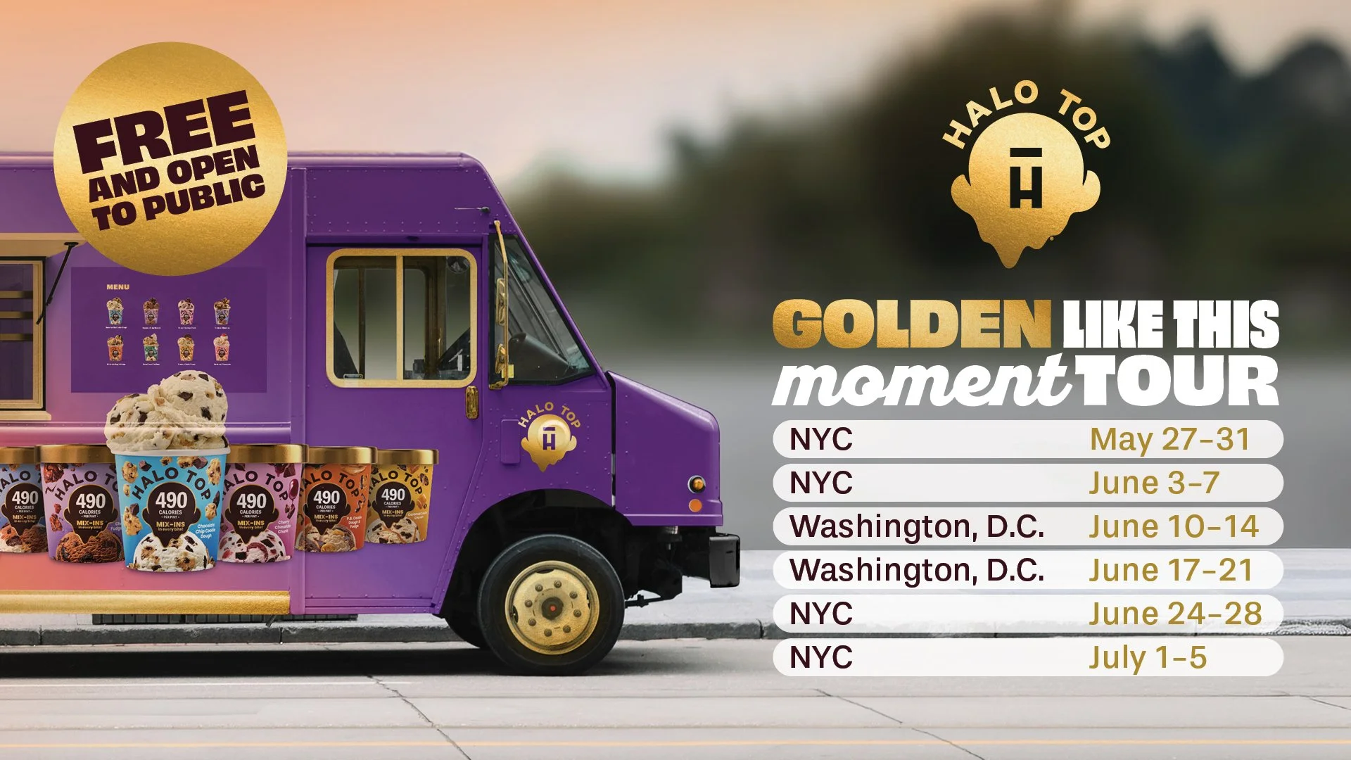 Halo Top Golden Like This Moment Tour: NYC Week 1 & 2