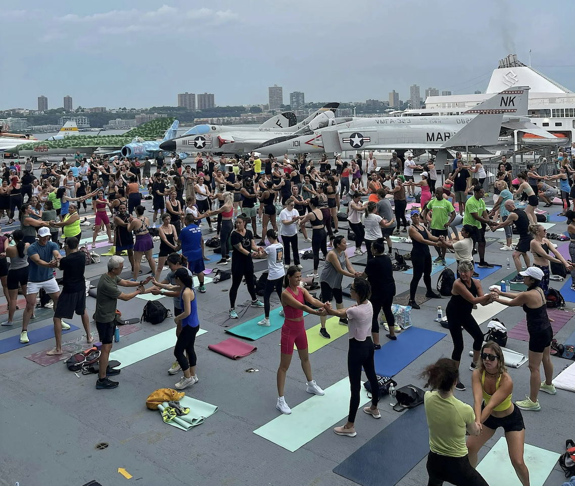 IronStrength on the Intrepid Flight Deck