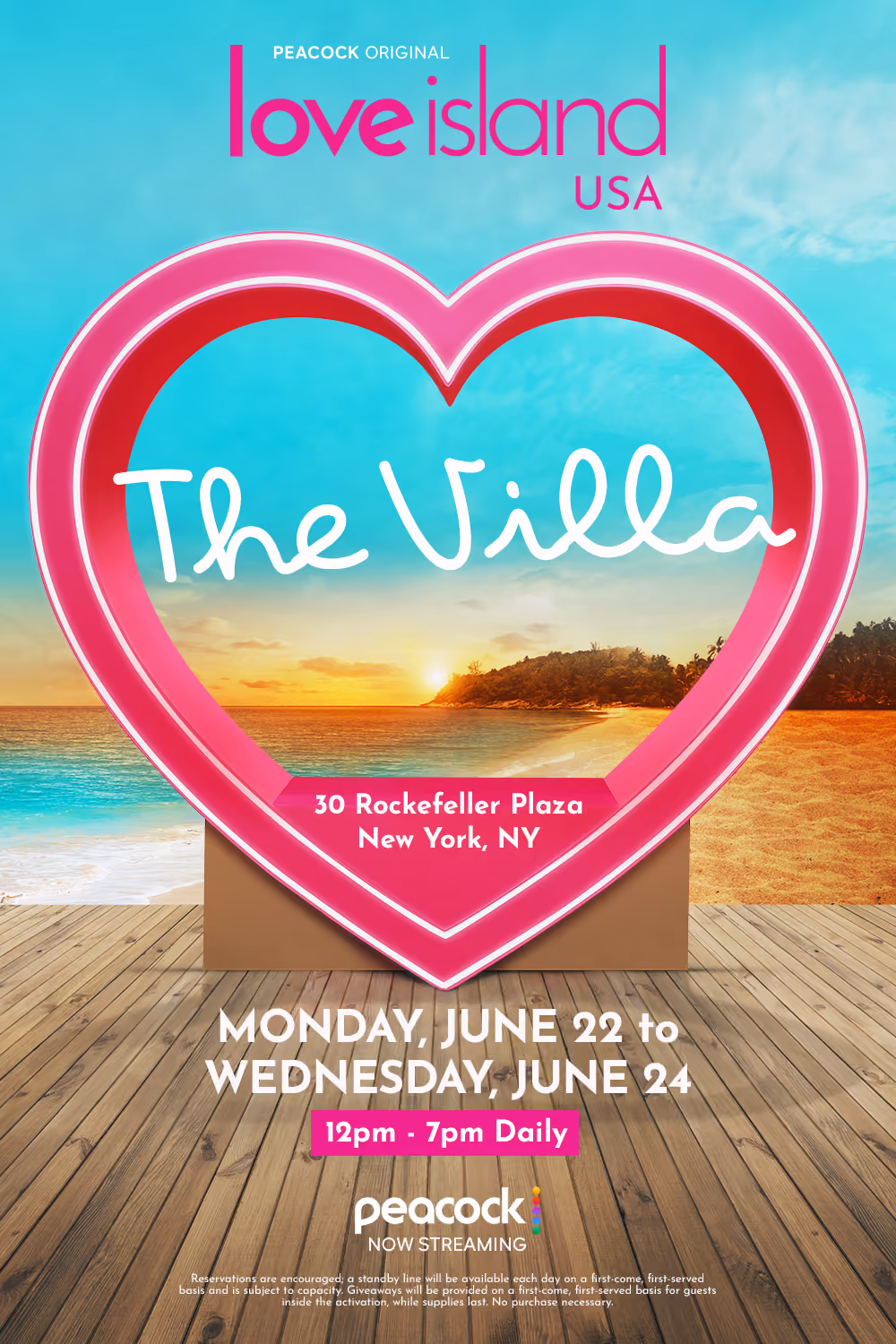 Peacock’s Love Island USA: The Villa at 30 Rock