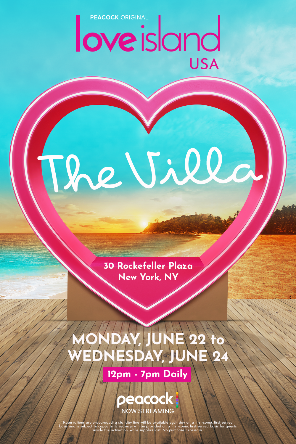 Peacock’s Love Island USA: The Villa at 30 Rock
