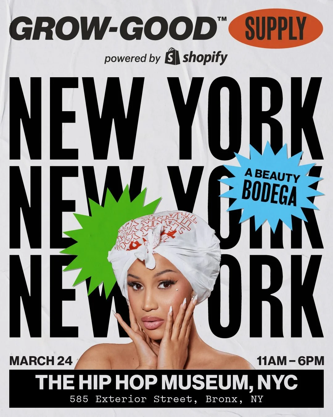 Cardi B Grow-Good Beauty Supply Bus