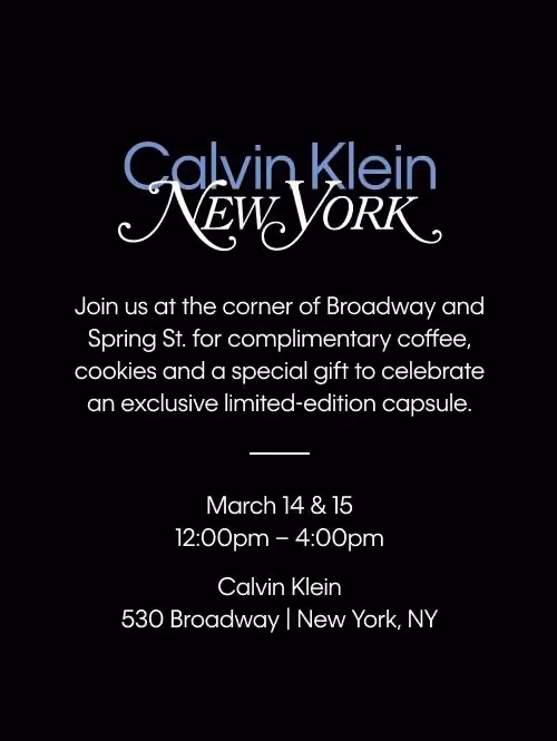 Calvin Klein New York Pop-Up